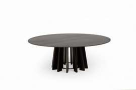 Nordifra :: Couchtisch aus Holz Tavle runden Durchmesser 100 cm schwarz