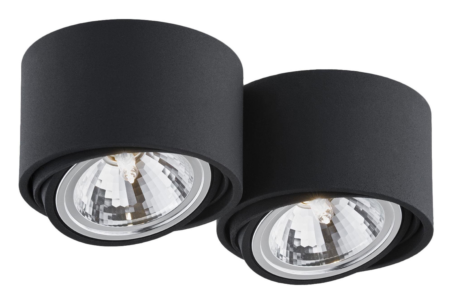 Kaspa :: Oprawa stropowa natynkowa Lumos 2 klosze czarna