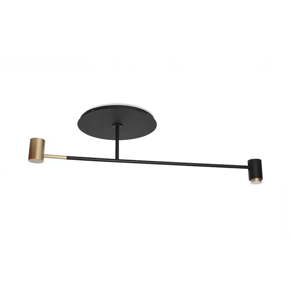 Contardi :: Melanocetus Pl ceiling lamp, width 170 cm, gold and black