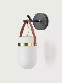 Aromas :: Lampa ścienna / kinkiet  Almon biały wys. 37,5 cm