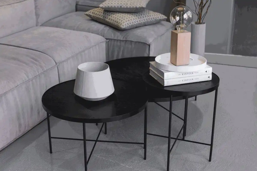 NORDIFRA :: Coffee table Tre 900 black oak L