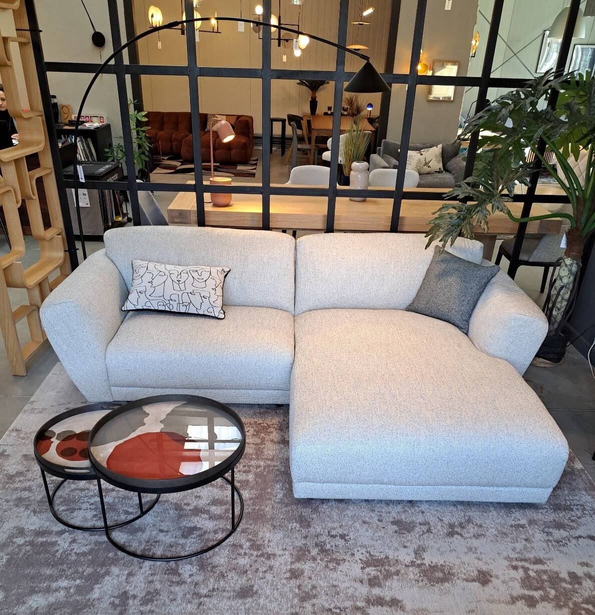 Sits :: Corner sofa / upholstered corner sofa Asta right gray width 268 cm