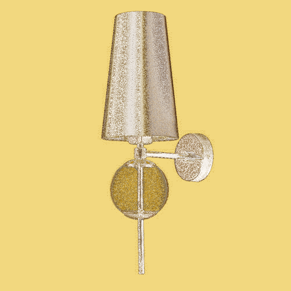 Kaspa :: Wandlampe aus Glas Coco Höhe 50 cm gold