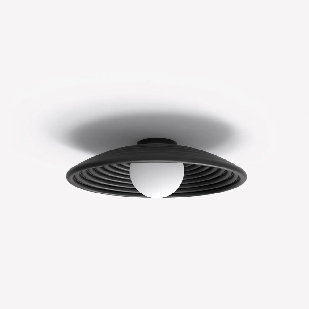 Robin :: Randa Mono Decken-/Wandleuchte, Durchmesser 25 cm, schwarz