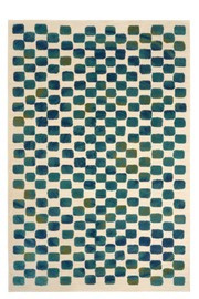 Carpet Decor :: Calma Cream and Blue Outdoor Rug