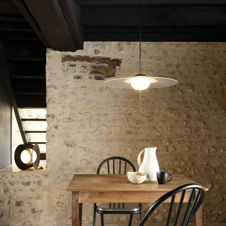 DCW:: Mono pendant lamp, diameter 40 cm, gray