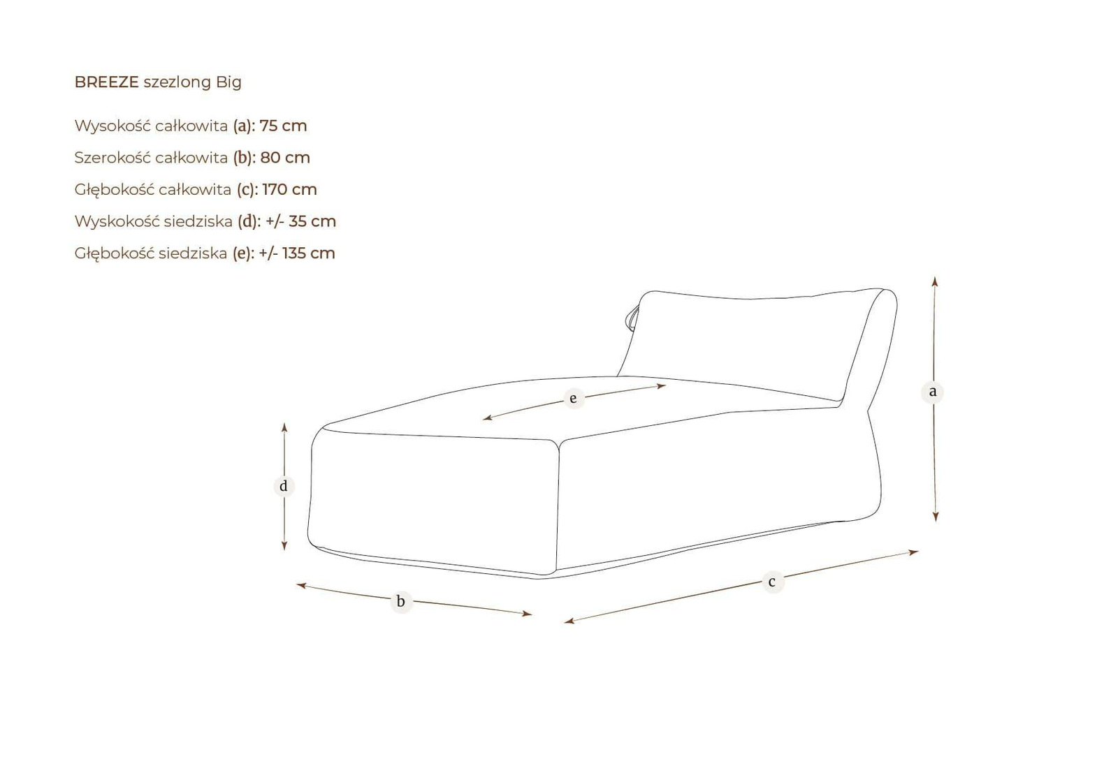 Garden Rabbit :: Big garden chaise longue, depth 170 cm, color to choose from
