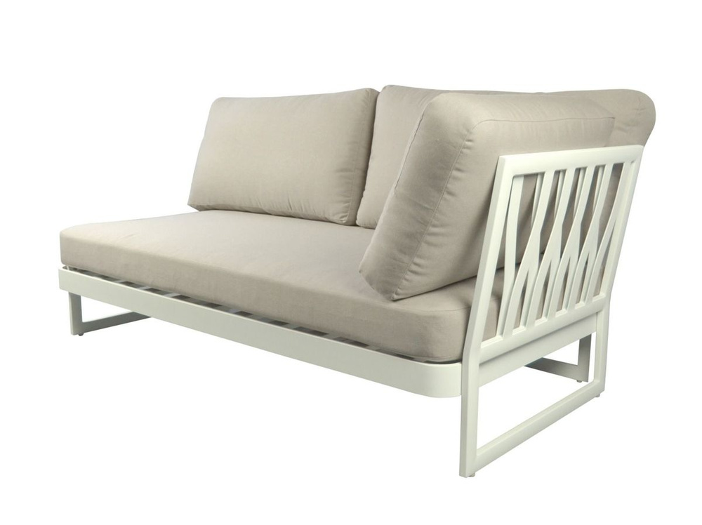 Z ekspozycji - Miloo :: Sofa ogrodowa 2-osobowa Sue beżowa element prawy szer. 172 cm