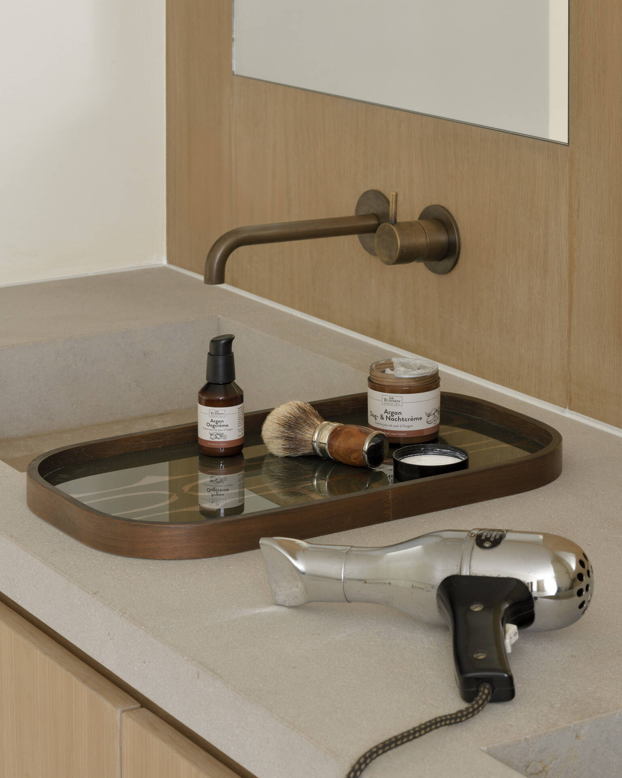 Ethnicraft :: Second Nature Tray, Dark Green, Width: 43 cm