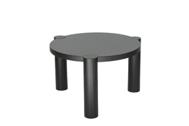 Szyszka Design :: Stolik dębowy Trika śr. 70 cm / wys. 45 cm czarny