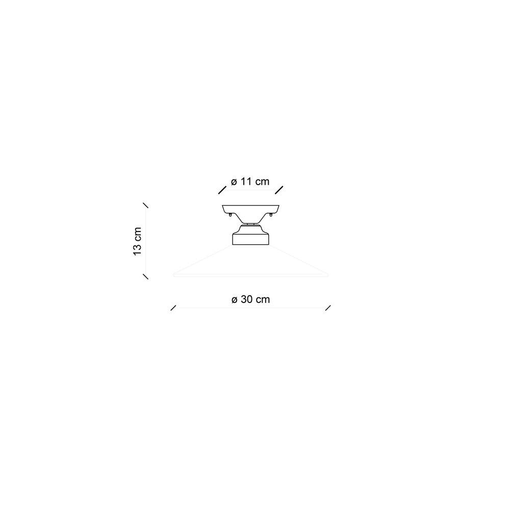 Ferroluce :: Colors turquoise ceiling lamp, diameter 30 cm