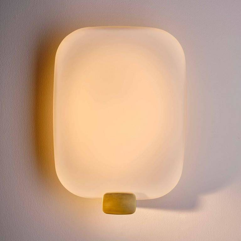 DCW:: Light Me Tender Vertical white and gold wall lamp, height 32 cm