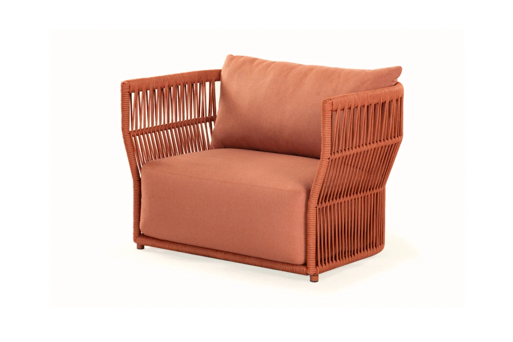 Kunesti :: Have Some Joy! Orange Garden Chair, Width 105 cm