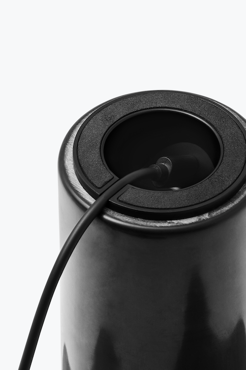 New Works :: Kizu table lamp, portable, marble base, black, height 24 cm