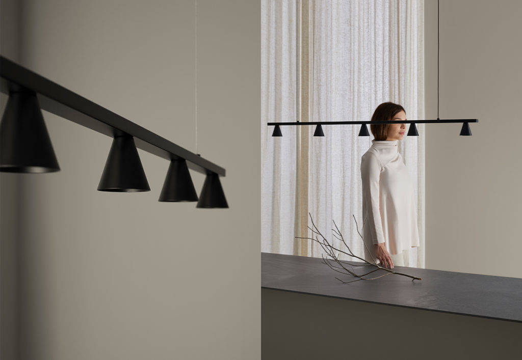 Aromas :: Hanging lamp Lyb black W: 118 cm