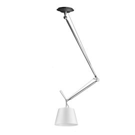 Artemide :: Hängelampe aus Aluminium Tolomeo Decentrata Durchmesser 36 cm grau