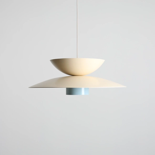 Artera :: Teya beige and blue hanging lamp