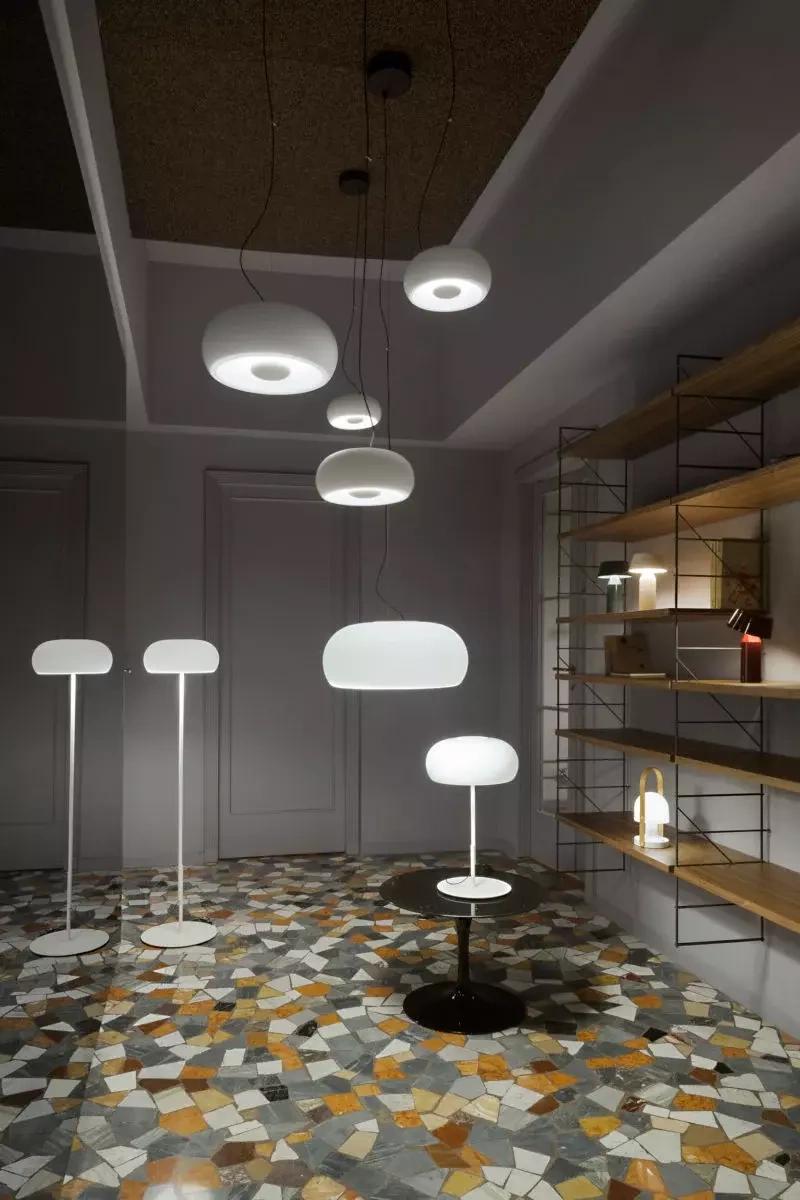 Marset :: Vetra white hanging lamp, diameter 43 cm