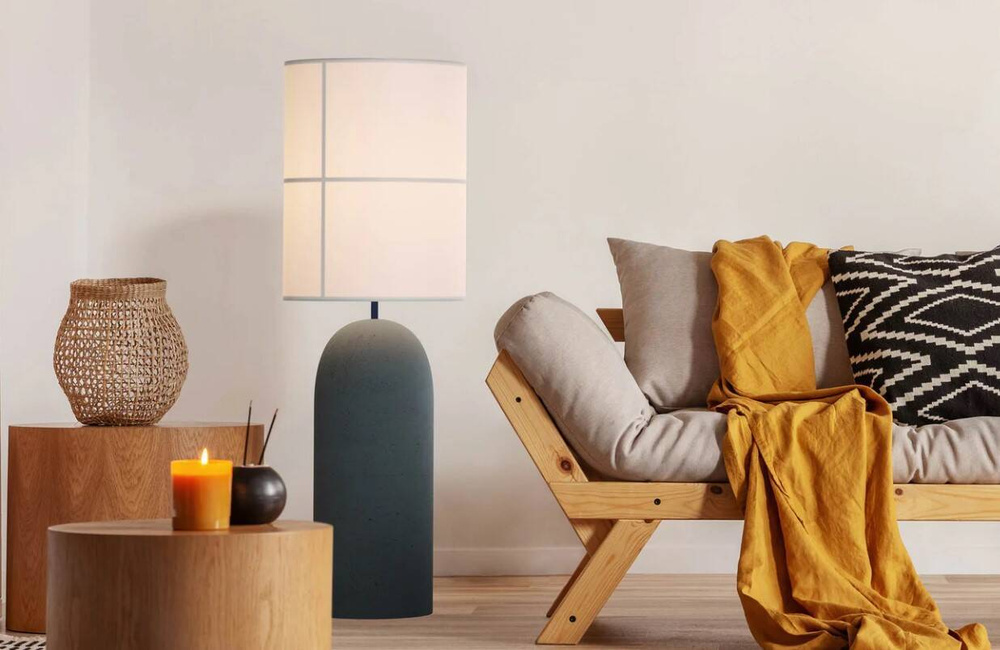 Robin :: Lampa podłogowa Rania szara wys. 115 cm