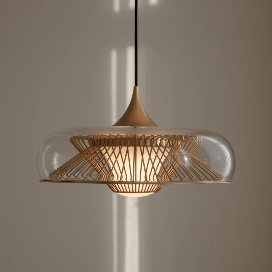 Umage :: Chordis pendant lamp, diameter 37.7 cm, transparent brass (shade only)