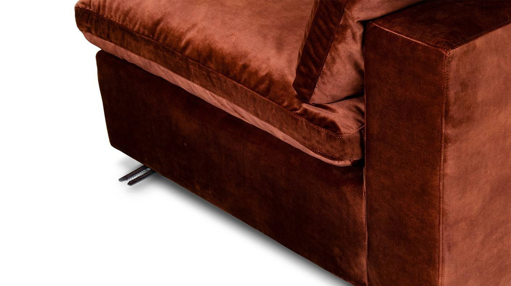 Nordic Line :: Lazy upholstered sofa orange 320x88x113 cm