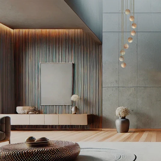 Robin :: Royal Circular Drops Pendant Lamp/Chandelier, Diameter 35 cm, Alabaster