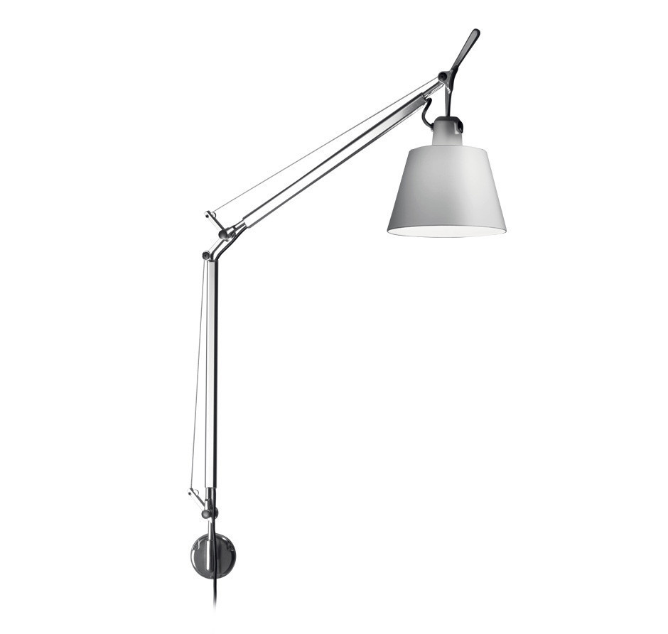 Artemide :: Wandlampe aus Aluminium Tolomeo Basculante Durchmesser 18 cm grau
