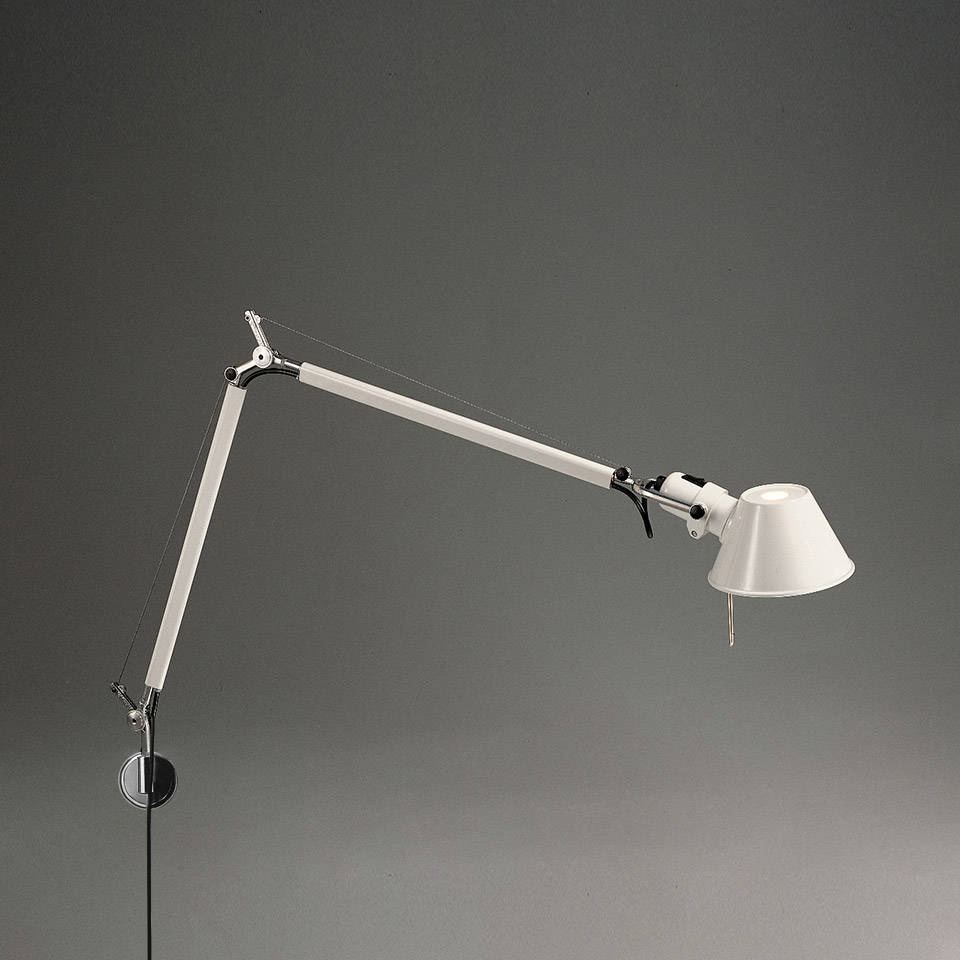 Artemide :: Wandlampe aus Aluminium Tolomeo Mini Breite 71 cm weiß