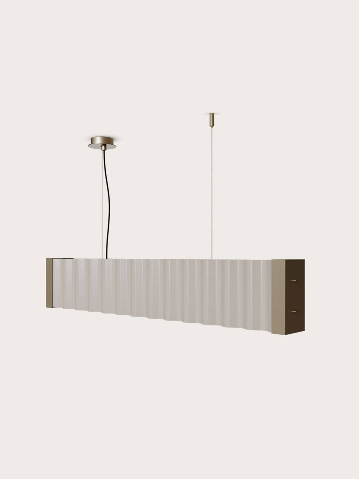 Aromas :: Nosa Hängeleuchte, Breite 105 cm, schwarz-weiß