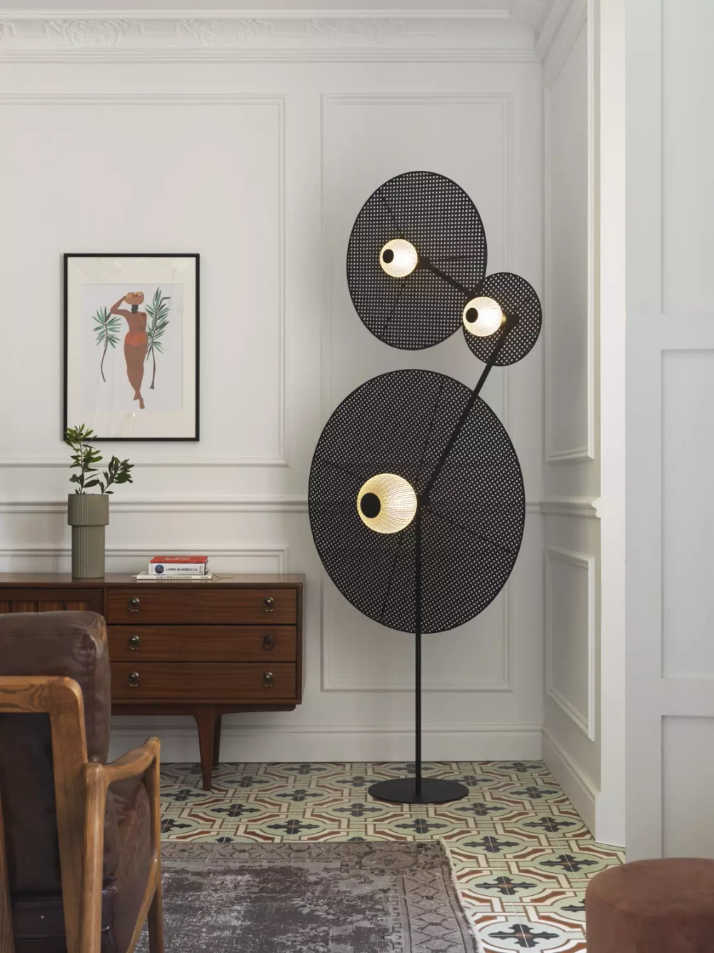 Aromas :: Floor lamp Artic black H: 140 cm