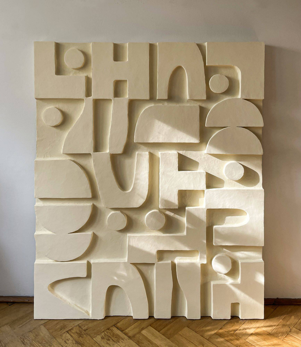 Zuzia Mikołajczuk (Zuz van Miko):: Bas-relief Solid III 160x130