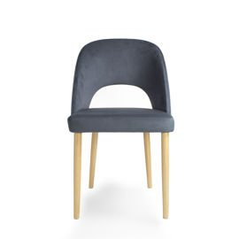 Fameg :: Stuhl gepolstert Alora Eiche / Tokio T118 Stoff grau