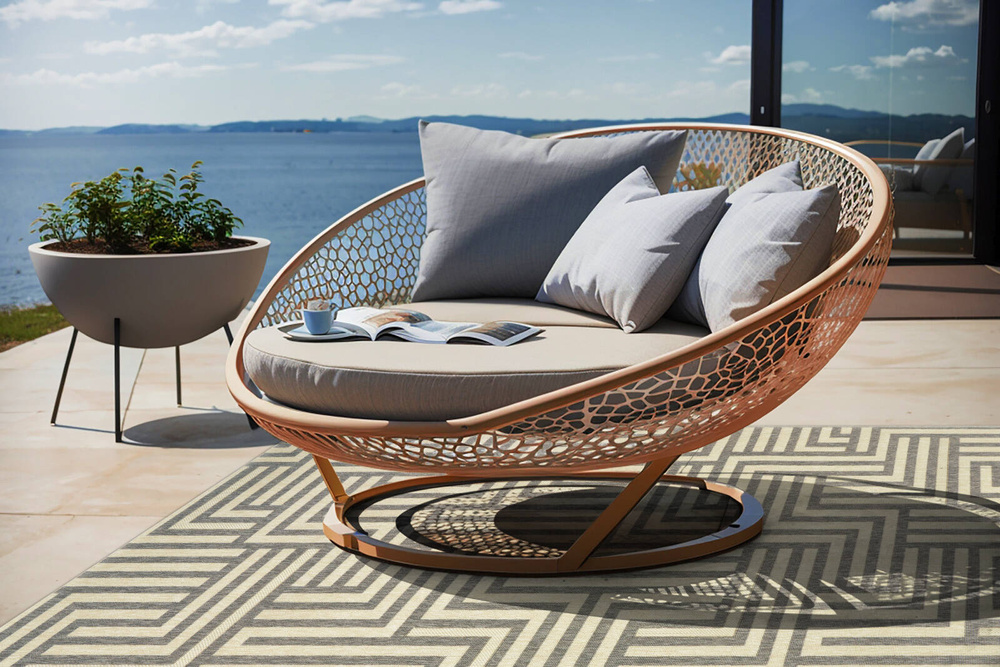 Carpet Decor :: Manana Beige and Gray Outdoor Rug