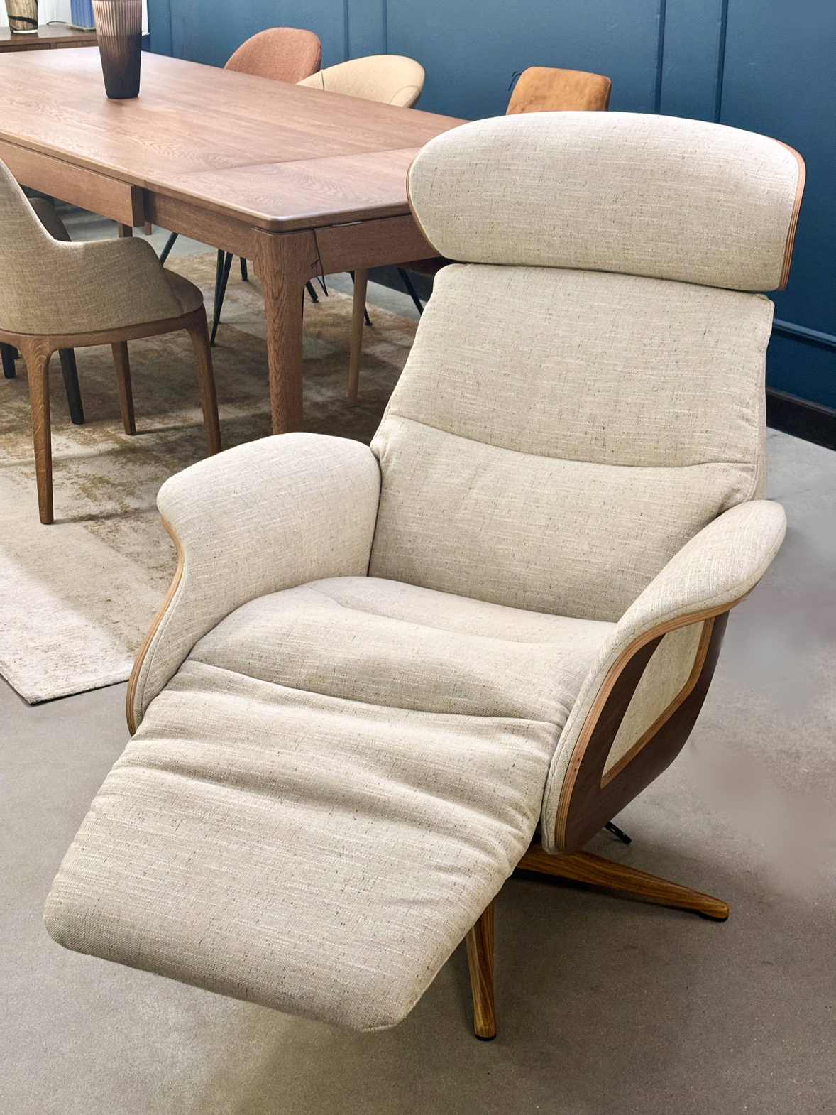 Flexlux : Fotel tapicerowany elektryczny Clement Medium Battery szary