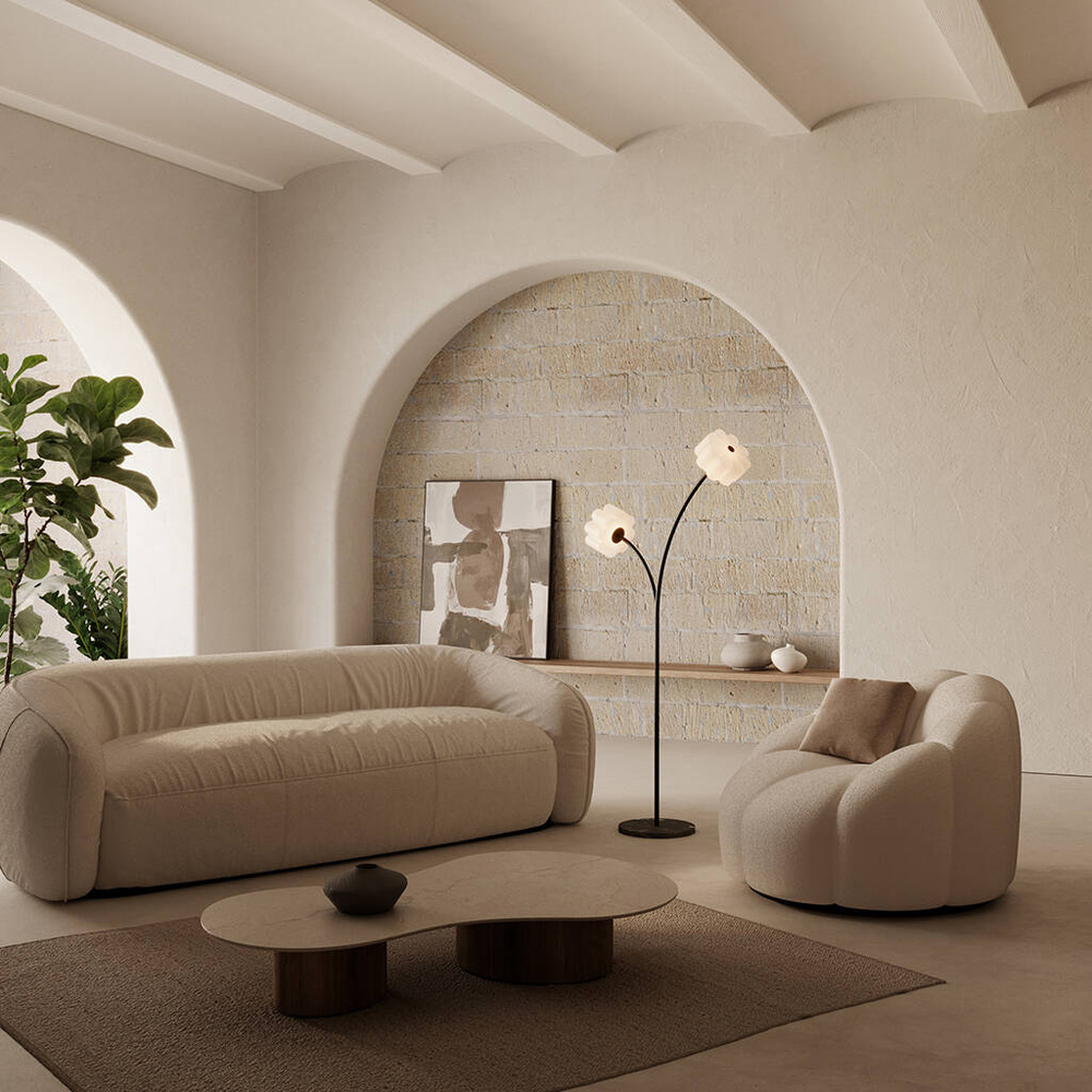 Aromas :: Flow floor lamp, height 155 cm, black and white