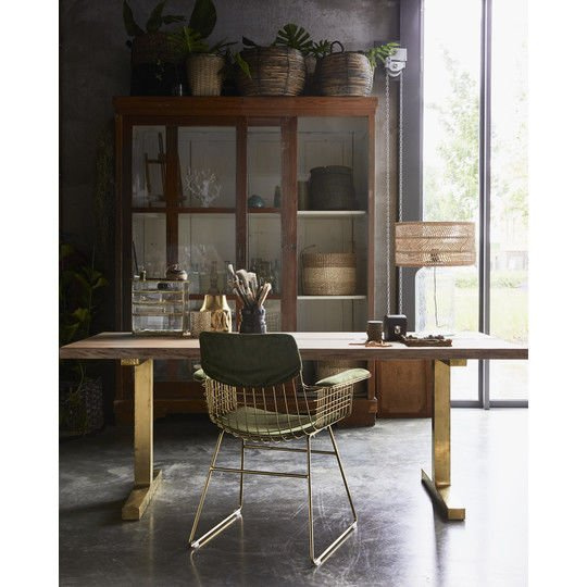 HKliving :: Set von 2-Set Stuhlkissen Comfort grün