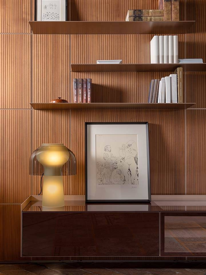 Karman :: Lilly table lamp, height 48 cm, gray