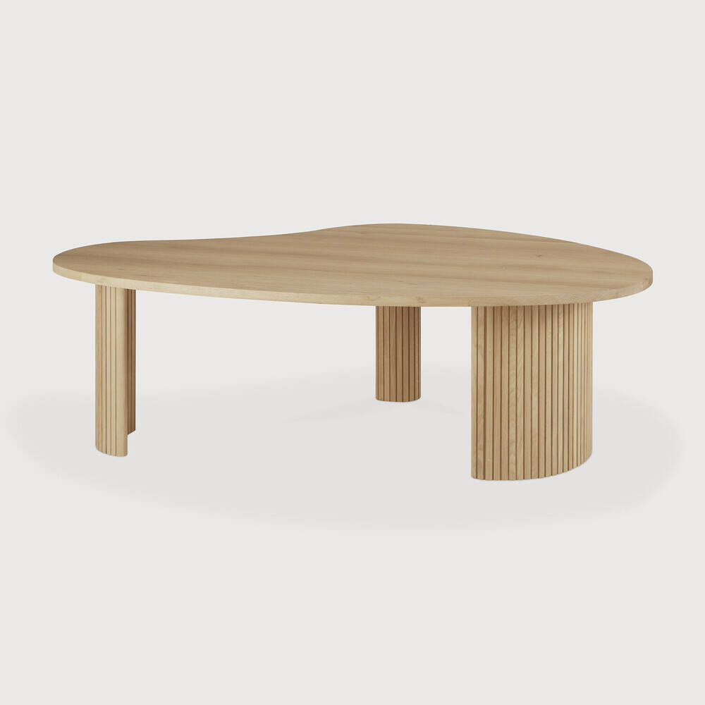 Ethnicraft :: Boomerang coffee table, oak, width 127 cm, natural