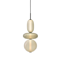 Bomma :: Hängelampe Kristall Pebbles Höhe 79 cm transparent