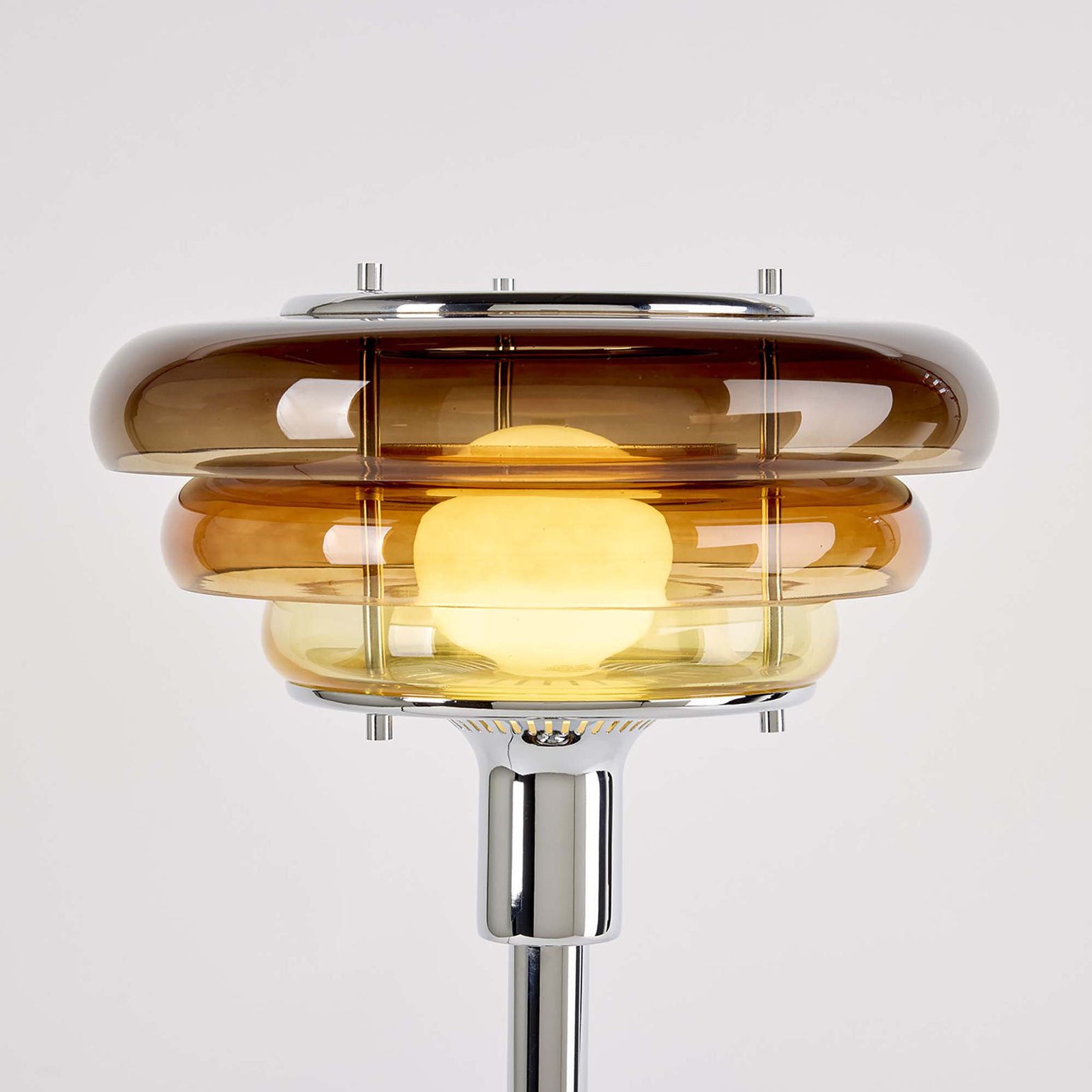 Market Set :: Lampa stołowa Sunset wys. 38 cm bursztynowa 