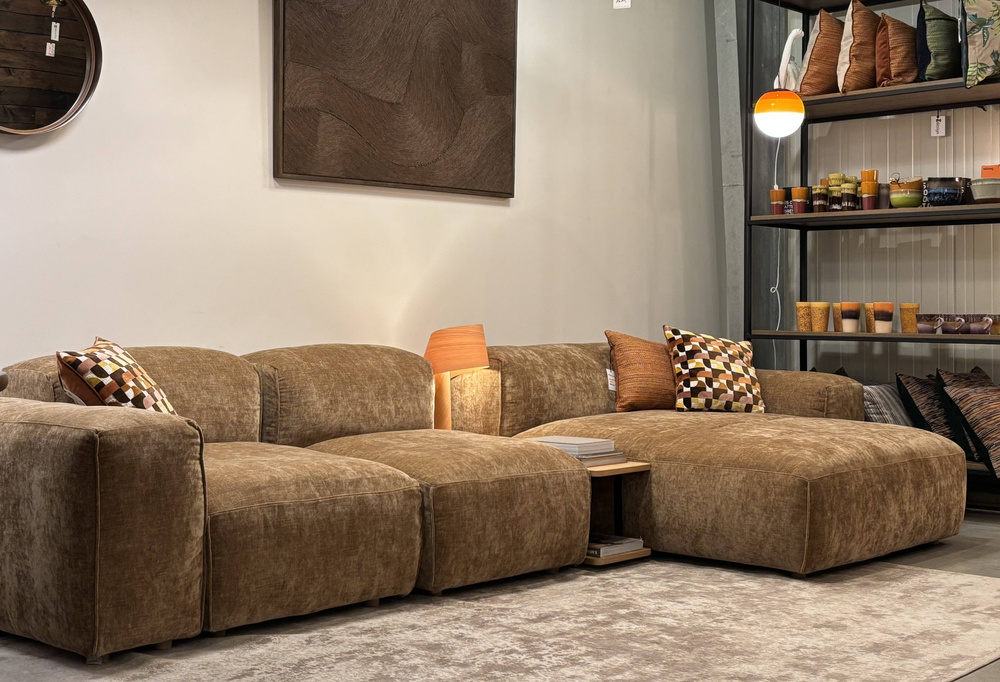 Z ekspozycji - Sits :: Sofa narożna / narożnik tapicerowany Edda brązowa