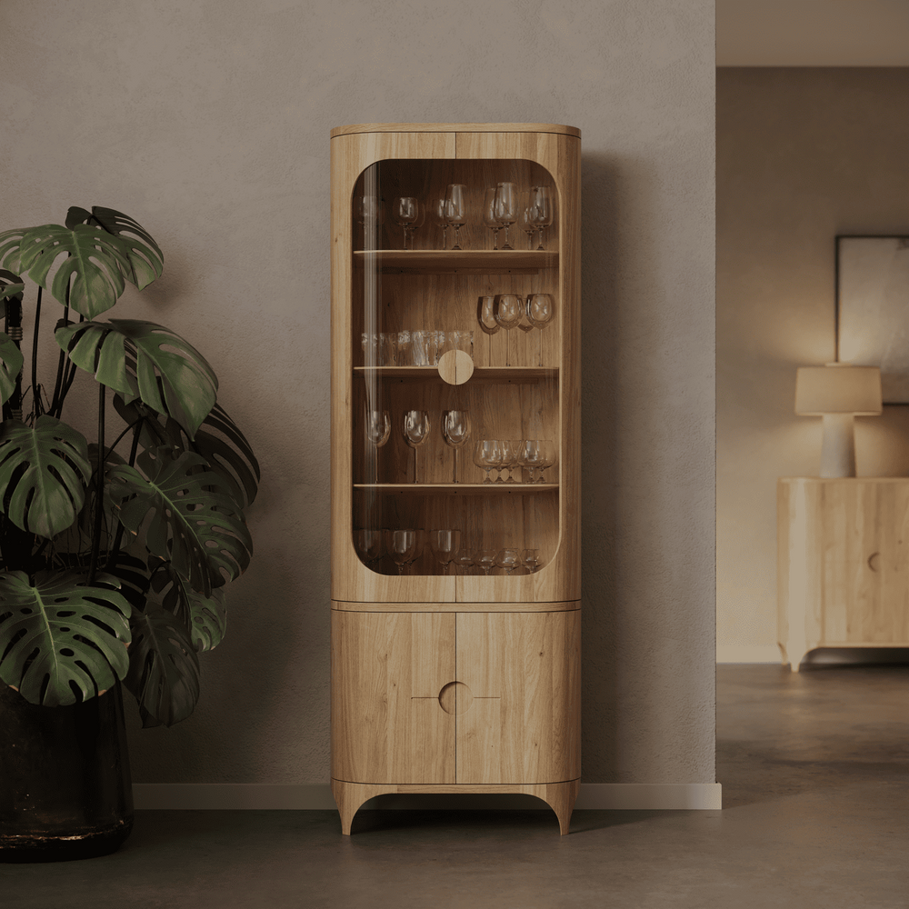 TABLE4U ::  Drewniany regał Elena 64x40x178  - natural oak