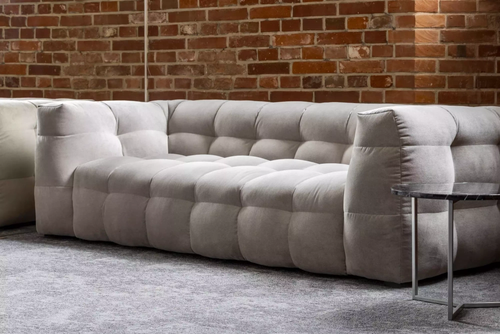 Nordic Line :: Sofa gepolstert Michelle 3 person 236x68x105cm grau