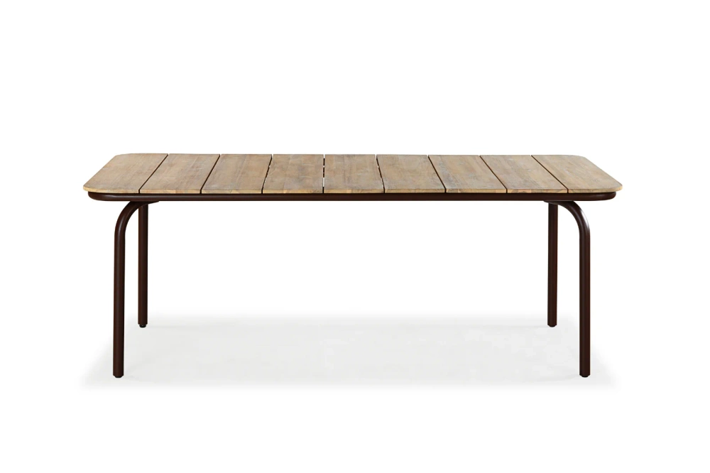 Kunesti :: Coffee or tea garden table, wooden top, 200 cm wide