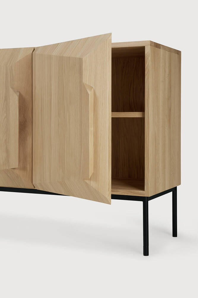 Ethnicraft :: Stairs 3-door chest of drawers, natural oak, width 150 cm