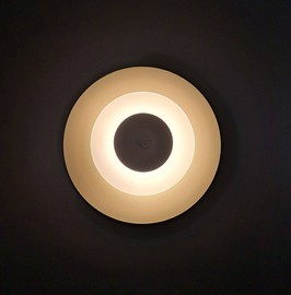 LOFTLIGHT :: Aeroplan wall lamp / sconce, diameter 32 cm, color Anode Effect Champagne