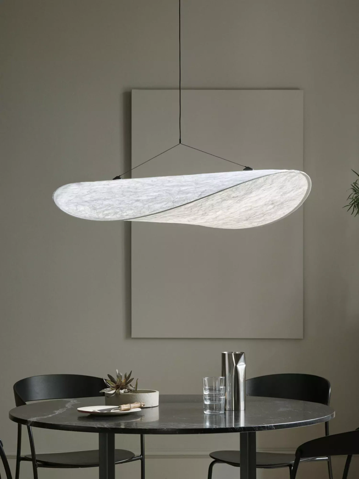 New Works :: Tense white pendant lamp, diameter 120 cm