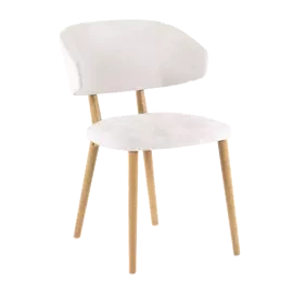 Mobitec :: Toro C06 upholstered chair, white, width 55 cm