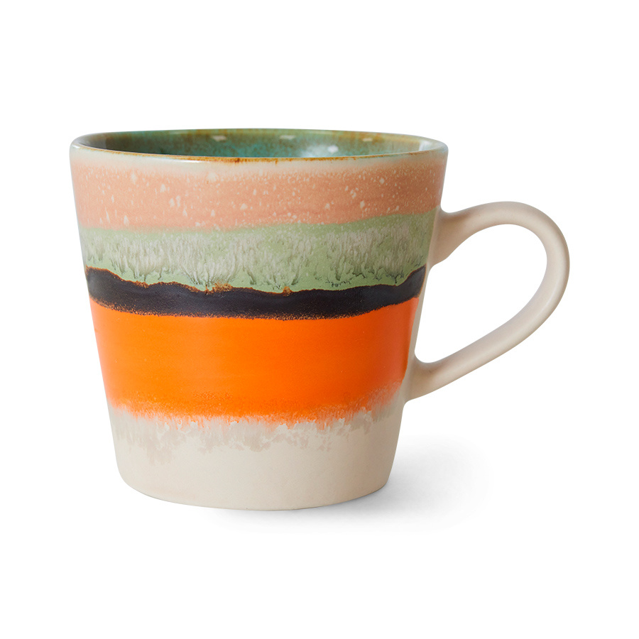 HKLiving :: Kubek do capuccino 70s ceramics wielokolorowy