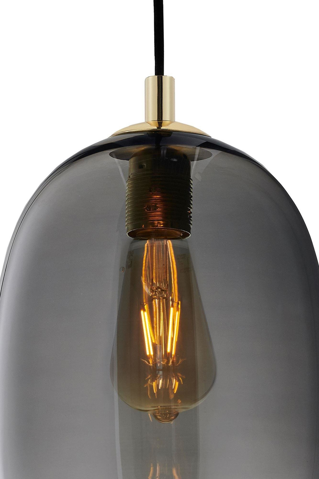 Kaspa :: Hanging lamp Onyx 3 shades black